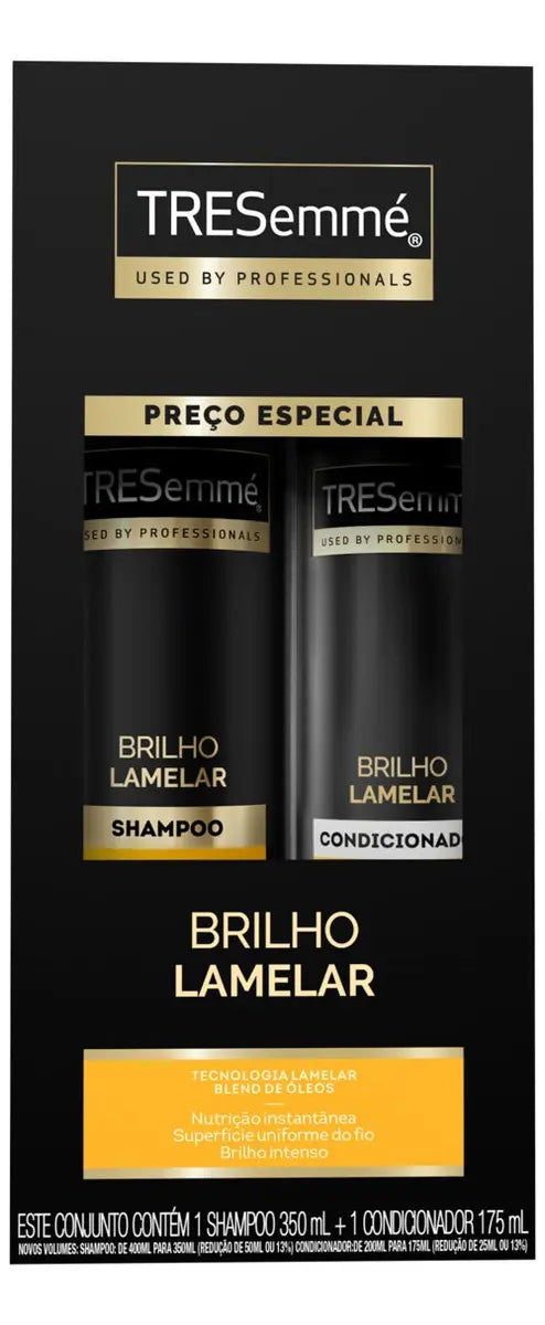 TRESemmé Kit Brilho Lamelar Shampoo 350ml + Condicionador 175ml Oferta!